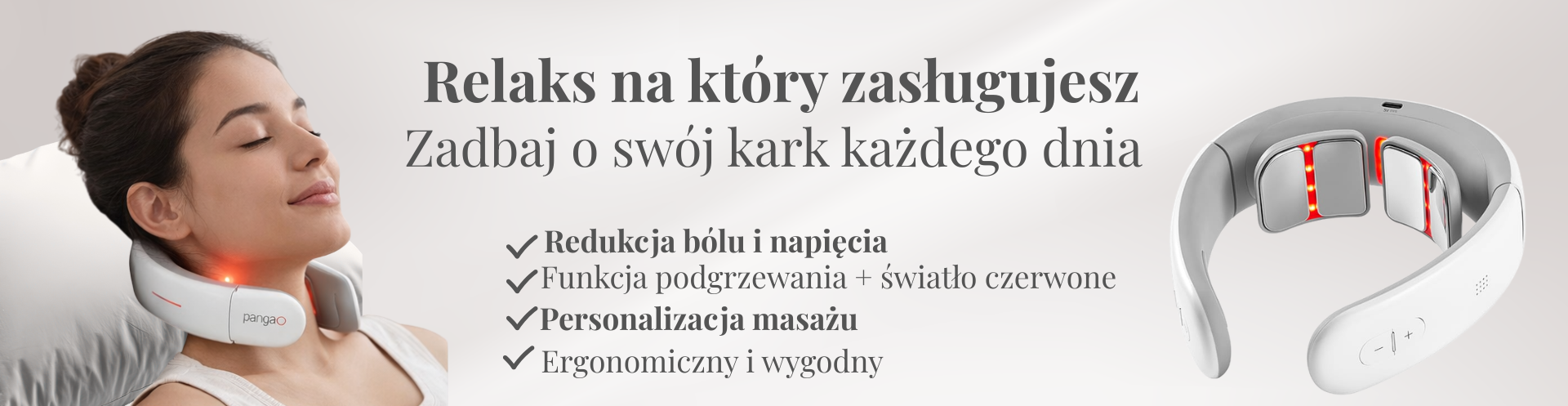 Baner masażer karku szyi elektrostumulator
